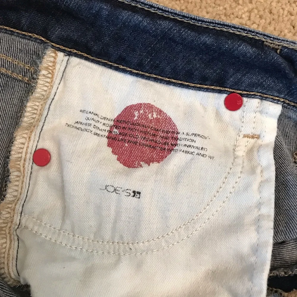 Joes Altered Denim Blue Jean Long Shorts Size 4 Waist 27 The Honey y2k Festival
